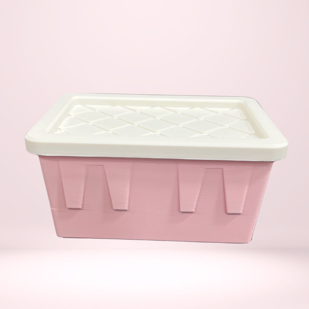 Mini 3D Printed Tote Bin – Functional &amp; Stylish Storag