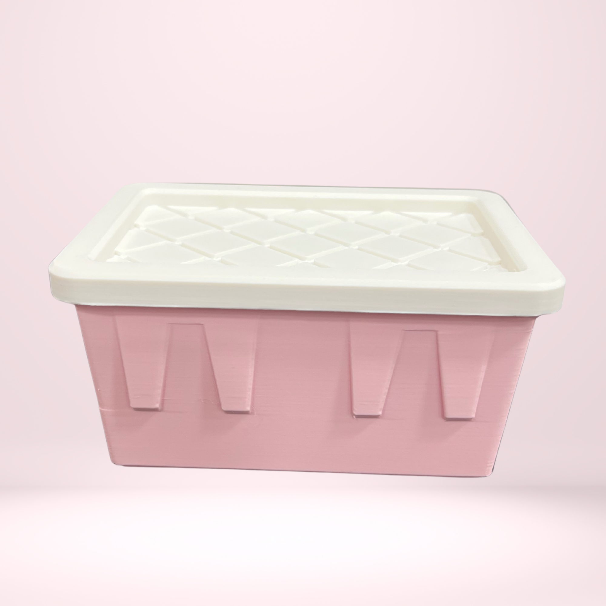 Mini 3D Printed Tote Bin – Functional &amp; Stylish Storag